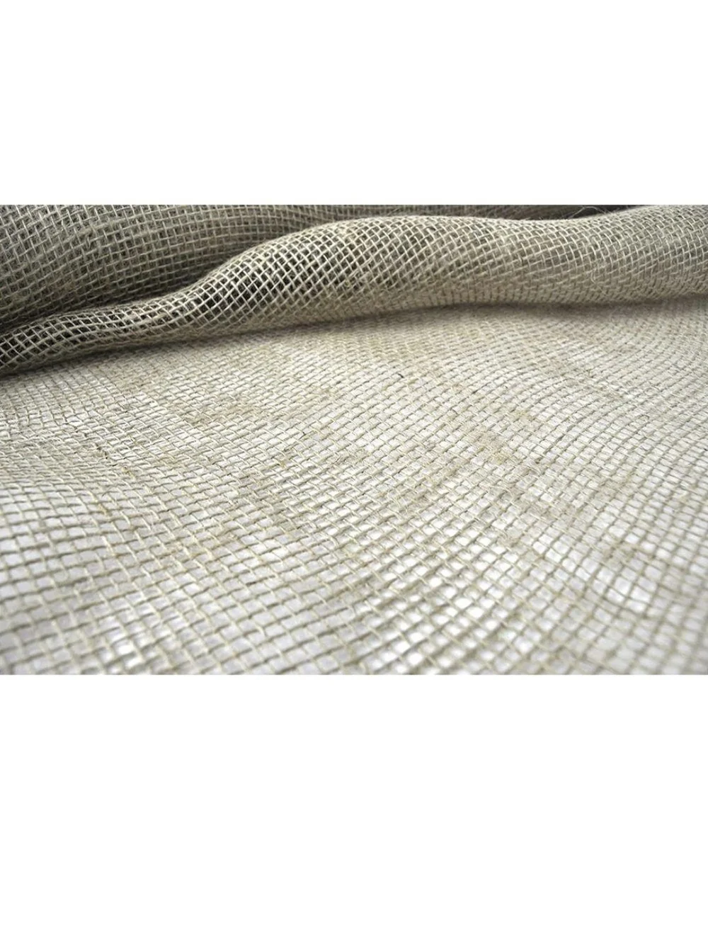 Natural Burlap Throw Blanket - Brown